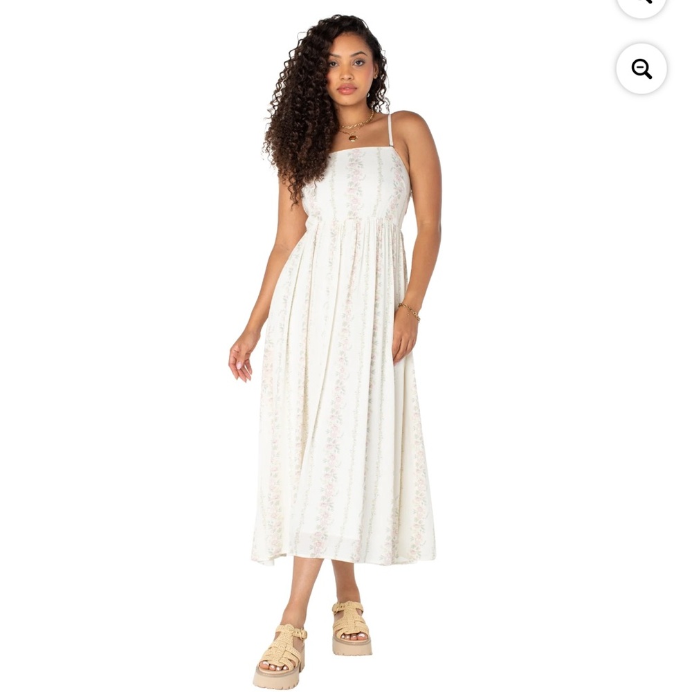 Bridgerton Celebrity Pink Women's Tie Back Midi Dress